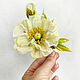 Brooch made of silk poppy ' Lemon'. flower brooch. Brooches. natalya-4 (natalya-4). My Livemaster. Фото №5