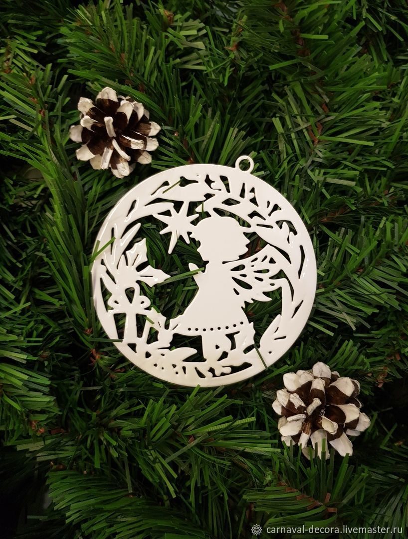 Новогодняя игрушка из металла Шар с Купидоном в интернет-магазине на ...