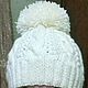Женская шапка с помпоном, Шапки, Губкин,  Фото №1