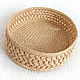 Woven, wicker basket number №1. Basket. Cross stitch and beads!. Online shopping on My Livemaster.  Фото №2