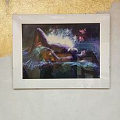 Картины и панно handmade. Livemaster - original item Paintings Print with a girl in the nude style poster nude girl print. Handmade.