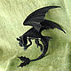 Brooch dragon 'Night Fury'. Dragon Toothless. Brooch-pin. Brooches. master Alena Litvin. My Livemaster. Фото №6