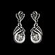 Earrings with crystals the Firebird, Stud earrings, Belaya Cerkov,  Фото №1