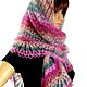 Shawl scarf crocheted openwork mohair. Shawls. UrbanStyleKnit (usknits). My Livemaster. Фото №4