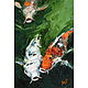 Oil painting 'Koi Fish'. Pictures. yuliabogun. Online shopping on My Livemaster.  Фото №2