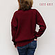 To better visualize the model, click on the photo CUTE-KNIT NAT Onipchenko Fair Masters to Buy women's sweater long red wine color
