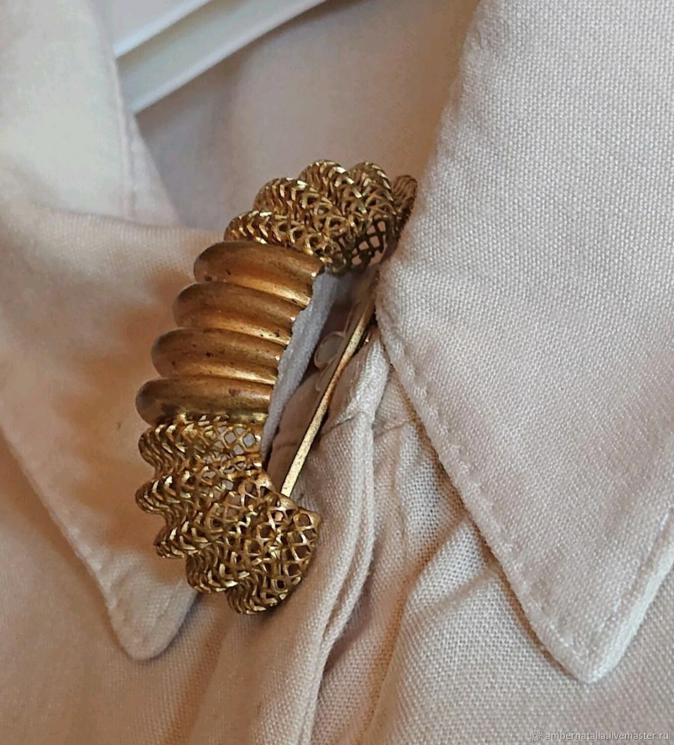 Vintage Collar Clip Brooch, Vintage brooches, St. Petersburg,  Фото №1