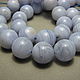 Blue agate beads smooth ball, 12 mm. Beads1. Elena (luxury-fittings). My Livemaster. Фото №5