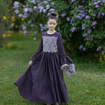 Одежда детская ручной работы. Ярмарка Мастеров - ручная работа Платье «Ева». Handmade.