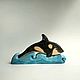 Wooden toy souvenir Killer whale on the wave. Play sets. Shop Oleg Savelyev Sculpture (Tallista-1). Online shopping on My Livemaster.  Фото №2