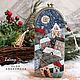 Japanese patchwork. Case for glasses 'Winter town', Eyeglass case, St. Petersburg,  Фото №1