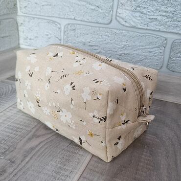 Сумки ручной работы. Ярмарка Мастеров - ручная работа Косметичка льняная. Handmade.