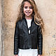 Stylish jacket in faux leather. Outerwear Jackets. For Cuties. Online shopping on My Livemaster.  Фото №2