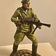Tin soldier collectible painting 54 mm, Military miniature, St. Petersburg,  Фото №1