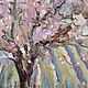 Картина цветущие деревья импрессионизм Миндаль 80х70 см. Картины. Дизайнерские картины Елены Хухаревой. Ярмарка Мастеров.  Фото №6
