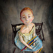 Интерьерная кукла: Куклы:  Панночка по Гоголю .Авторская кукла