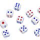 Dice, plastic, white 18 mm (2 pcs), startTime. Chips and dice. H-Present more, than a gift!. Online shopping on My Livemaster.  Фото №2