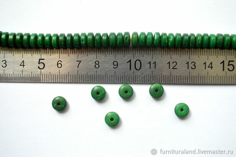 Бусины диски из кокоса купить в интернет-магазине Ярмарка Мастеров по ...