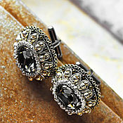 Украшения handmade. Livemaster - original item Cufflinks handmade. Osman. Black diamond. Cufflinks for men. Handmade.