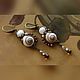 Order Earrings classic: ' The guardian of mother of pearl shells' . House Of The Moon Dew. Livemaster. . Earrings Фото №3