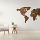 Карта мира на стену из дерева под заказ. Карты мира. HappyFox - карты и панно из дерева. Интернет-магазин Ярмарка Мастеров.  Фото №2