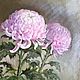 Order  Oil painting ' Delicate chrysanthemums». Fine Art for Joy. Livemaster. . Pictures Фото №3