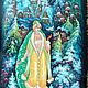 The snow maiden.The decorative panels.Lacquer miniature, Pictures, Yuzha,  Фото №1