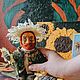 Ван Гог кукла с подсолнухом. Интерьерная кукла. полуночная керамика(anoshina art) (arttoys) (arttoys). Интернет-магазин Ярмарка Мастеров.  Фото №2