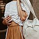 Льняная юбка в пол. Юбки. Flaxeco - авторские льняные изделия. Ярмарка Мастеров.  Фото №4