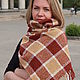 Plaid tweed scarf male female red yellow, Scarves, Cherepovets,  Фото №1