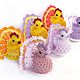EASTER. Knitting. Easter chickens! (set - 3 pcs.). Easter souvenirs. Cross stitch and beads!. My Livemaster. Фото №7