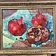 «Гранаты на салфетке». Картины. художник Анна Луценко (AnnaLutsenko ,annalutsenkopainter). Интернет-магазин Ярмарка Мастеров.  Фото №2