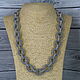 Necklace-chain of beads 'Silver'. Necklace. Magic box. My Livemaster. Фото №4