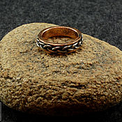 Украшения handmade. Livemaster - original item Copper ring with silver braid. Handmade.