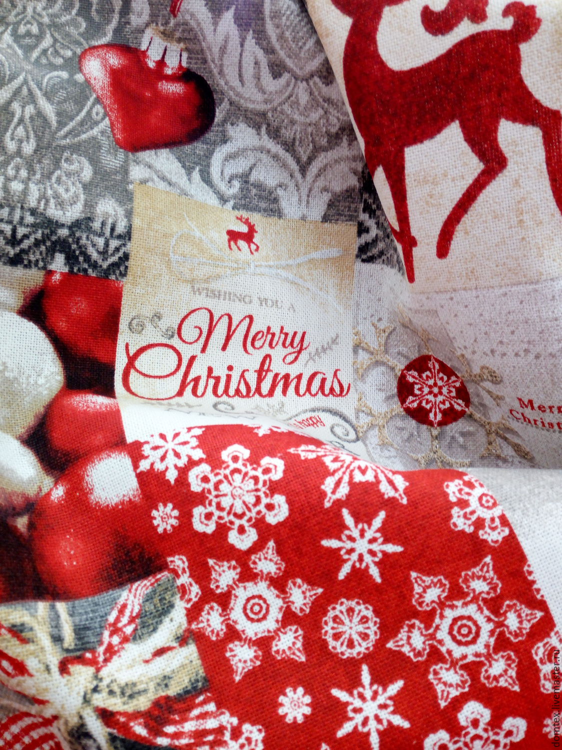 tkan novogodnyaya merry christmas