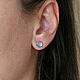 Order Earrings with aquamarine silver, earrings with aquamarine in silver. Irina Moro. Livemaster. . Stud earrings Фото №3