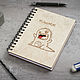 Wooden Dinosaur Notebook. Notebooks. 3 ideas. Online shopping on My Livemaster.  Фото №2