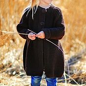 Одежда детская handmade. Livemaster - original item Knitted cardigan for girls. Handmade.