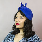 Аксессуары handmade. Livemaster - original item Evening hat made of velour 