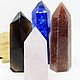 Set of Rose quartz crystals, smoky quartz, strawberry quartz, glass, Crystals set, Gatchina,  Фото №1