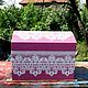 Chest wooden 'Vologda lace' Dot painting, Dressers, Novorossiysk,  Фото №1