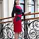 Jersey dress with pockets-red, grey. Dresses. AVS -dressshop. Online shopping on My Livemaster.  Фото №2