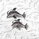 Order Paired Dolphin brooches,Gerrys,USA,70th,fish, sea, dolphin. Rarities. Livemaster. . Vintage brooches Фото №3
