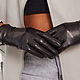 Чёрные кожаные перчатки Вивальди. Перчатки. LA1007 - изделия из натуральной кожи. Интернет-магазин Ярмарка Мастеров.  Фото №2