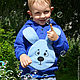 Rabbit Blue Children's Hoodie with Ears, Bunny Hoodie. Sweatshirts and hoodies. Lara (EnigmaStyle). Online shopping on My Livemaster.  Фото №2