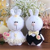 Свадебный салон handmade. Livemaster - original item Wedding bunnies. Wedding gift for newlyweds, wedding figures. Handmade.