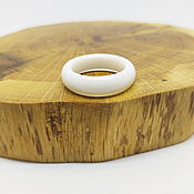 Украшения handmade. Livemaster - original item 18 White glass ring (sk18). Handmade.