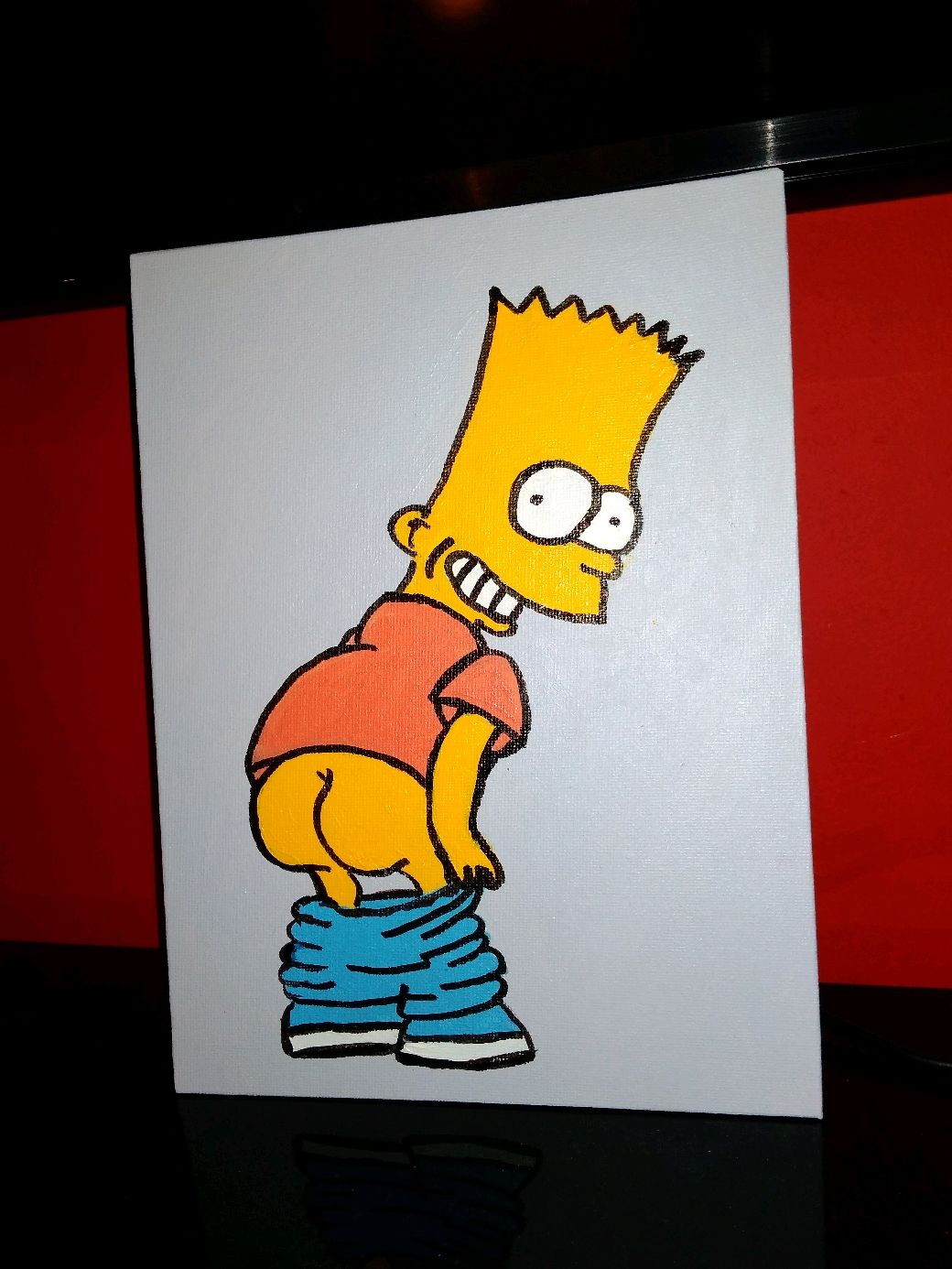 Барт симпсон картина маслом