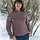 Women's sweater 'Flavor cocoa'. Sweaters. Shop Natalia Glebovskaya. My Livemaster. Фото №6