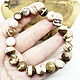 Coffee Day Bracelet (marble). Bead bracelet. Selberiya shop. My Livemaster. Фото №5
